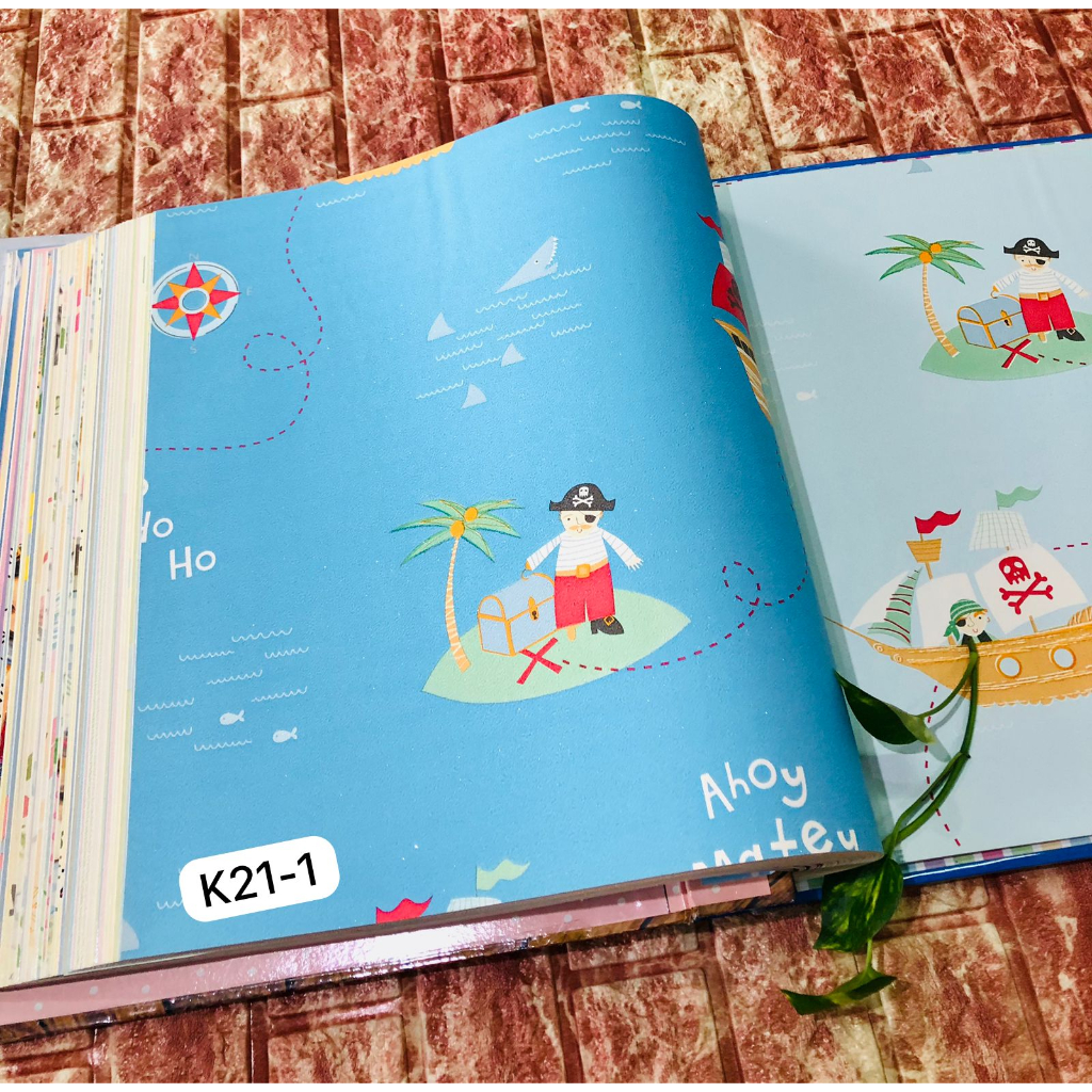 WALLPAPER DINDING ANAK KAPAL BAJAK LAUT ADVENTURE BIRU KID STORY