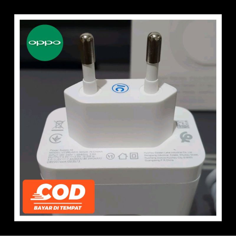 ( ORIGINAL SUPERVOOC ) CHARGER OPPO ORIGINAL RENO 8 5G RENO 8 PRO 5g FIND X5 PRO F21 PRO 4G RENO 7Z 5G A95  A96 A76 RENO 7 RENO 3 RENO 4/4F K10 A52 A53 A54 A55 A57 A74 A91 A92 A5 2020 A9 2020