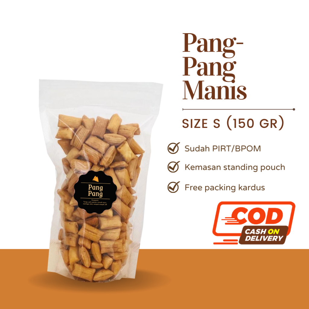 [DELISH SNACKS] Pang-Pang Snack (S) 150gr / Snack Cemilan / Camilan Enak Gurih Manis / Pang Pang