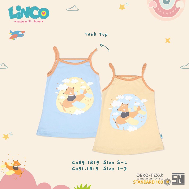 Baju Anak Linco Tanktop / Kutungan Bayi dan Anak (Motif rusa)