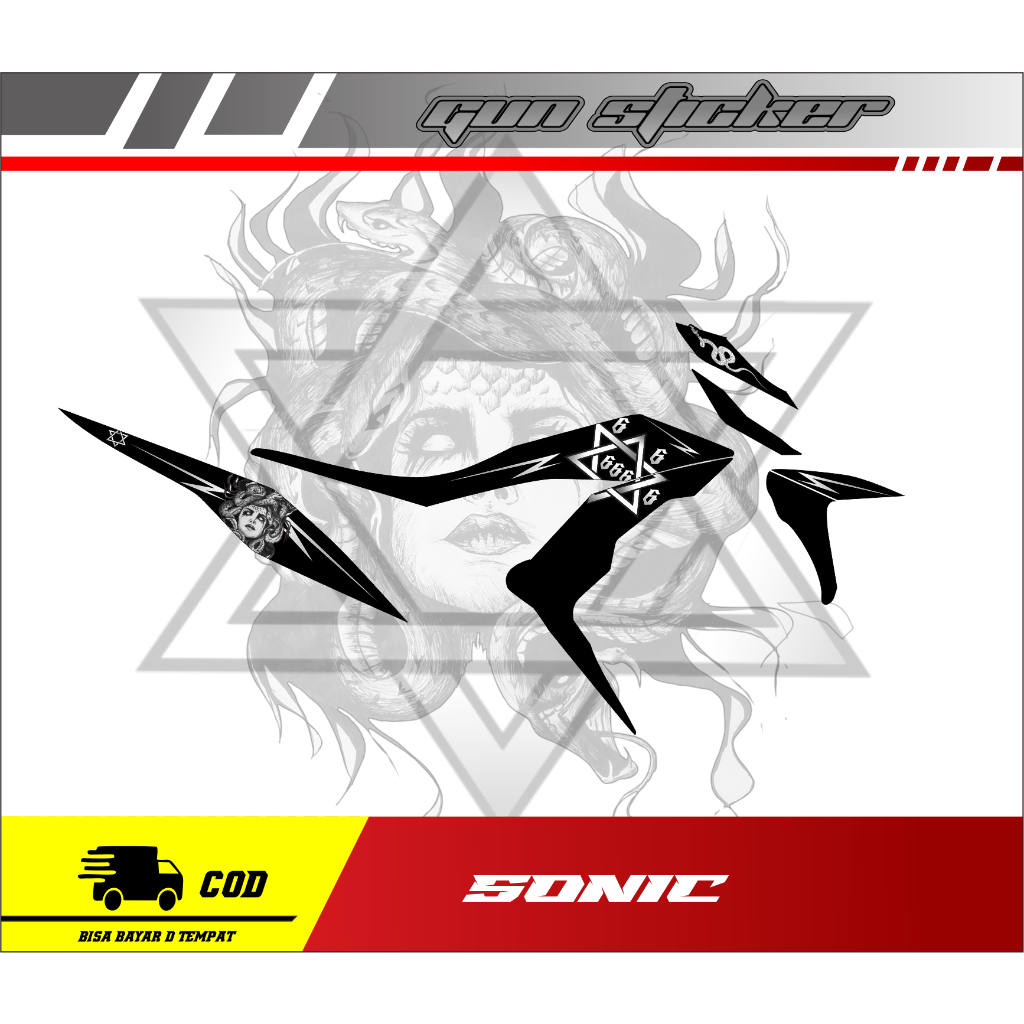 STRIPING TRANSPARAN MEDUSA SONIC