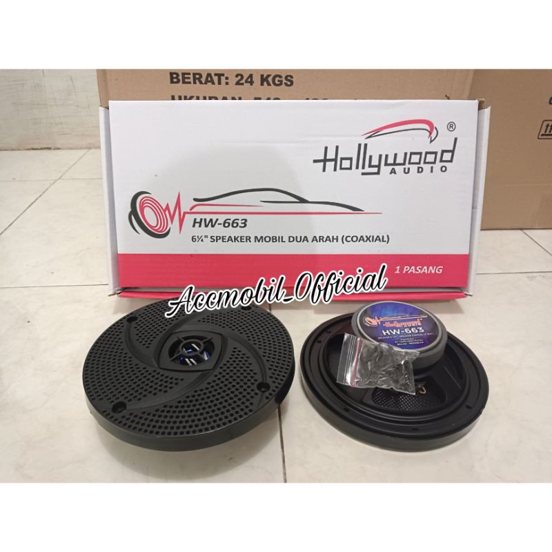 HOLLYWOOD Speaker Mobil Coaxial 6inch HW-663