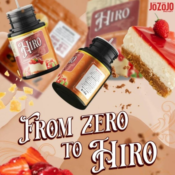 Liquid Hiro Strawberry Cheesecake 60ML by Jozojo Brew x Eliquid