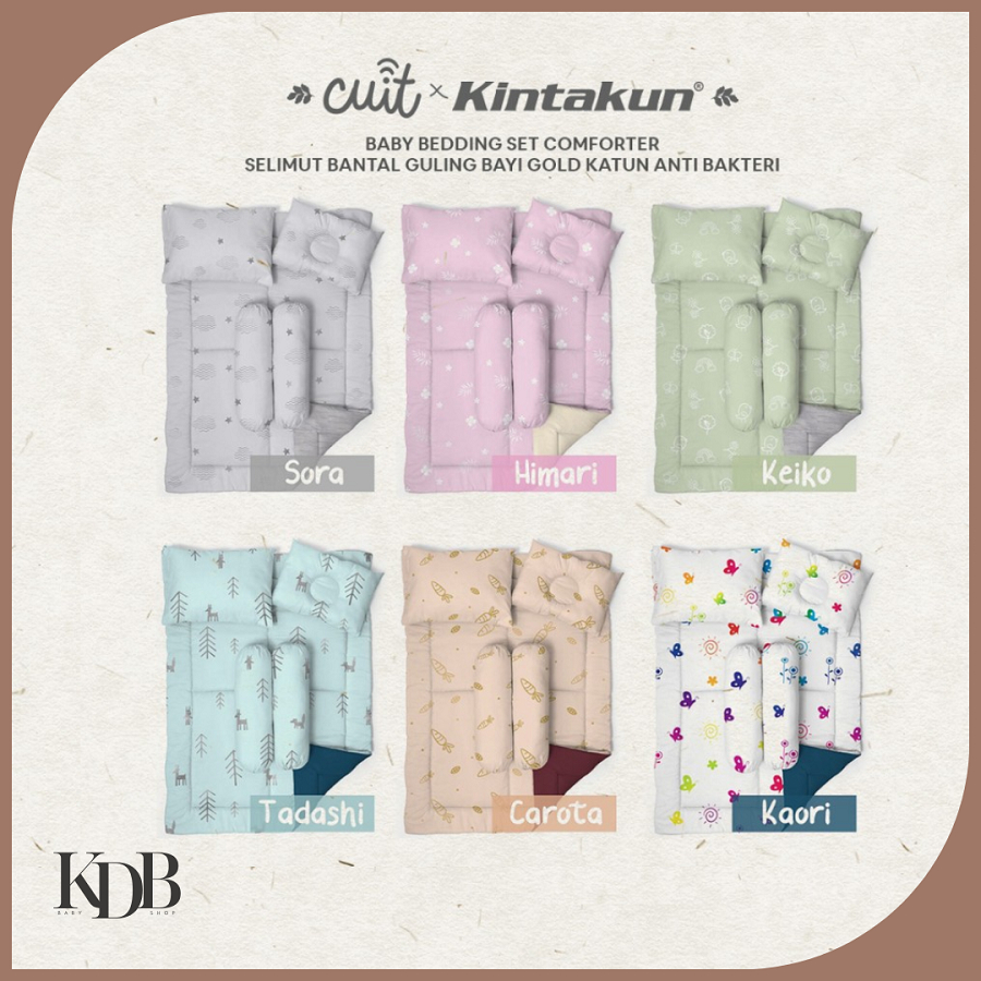 Cuit X Kintakun Baby Bedding set + Comforter