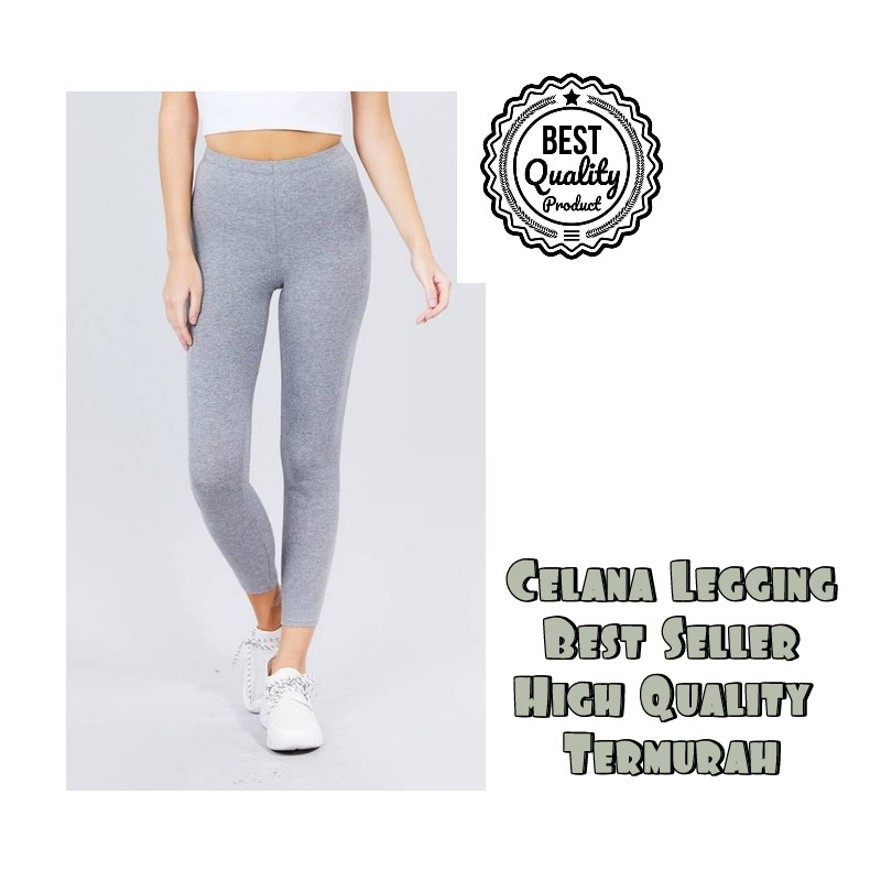 Legging Panjang Spandex Premium Std &amp; Jumbo/ Legging Panjang Spandek High Standar &amp; Jumbo/ CELANA LEGGING PANJANG WANITA POLOS