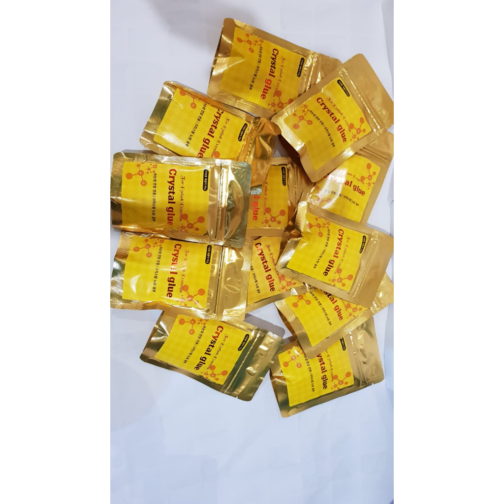 CRYSTAL GLUE YELLOW EYELASH EXTENSION