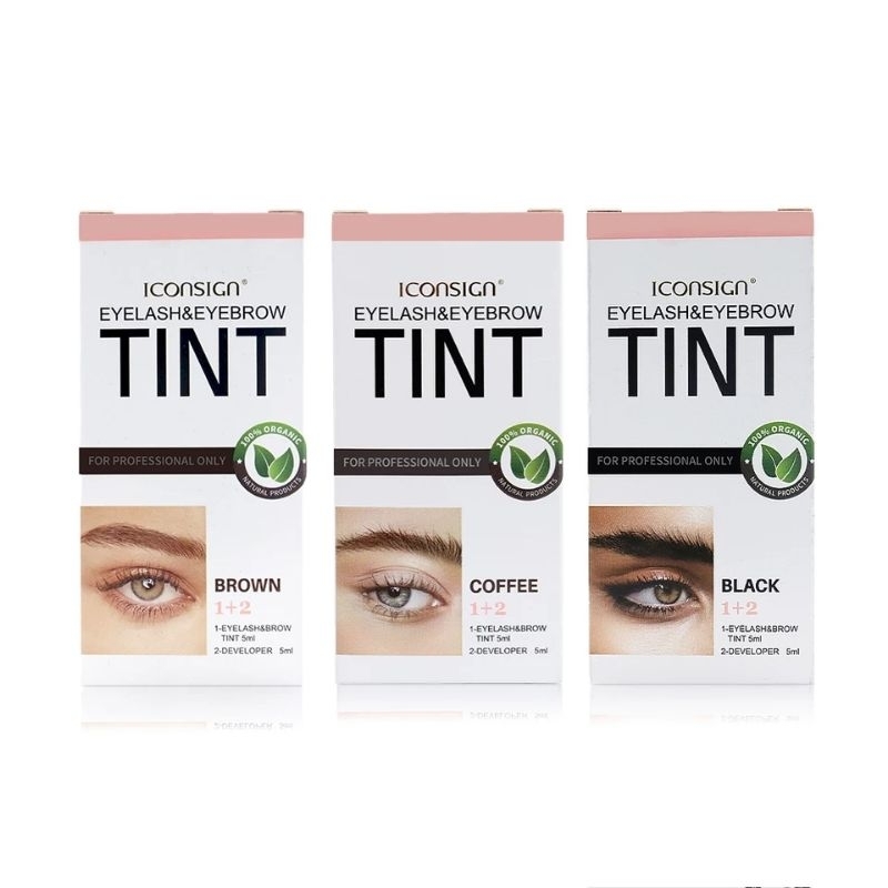 TINT IC0N. SIGN 2in1 TINT LASH LIFT EYELASH EYEBROW Pewarna Alis dan Bulu Mata Coating BEST SELLER Warna Natural