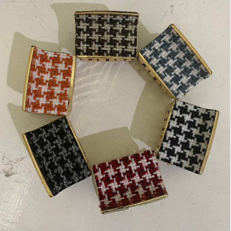 Jepit Jedai Poni Wanita Jepitan Kain / Jedai Gold Kain Kekinian 3,5cm HOPYLOVY