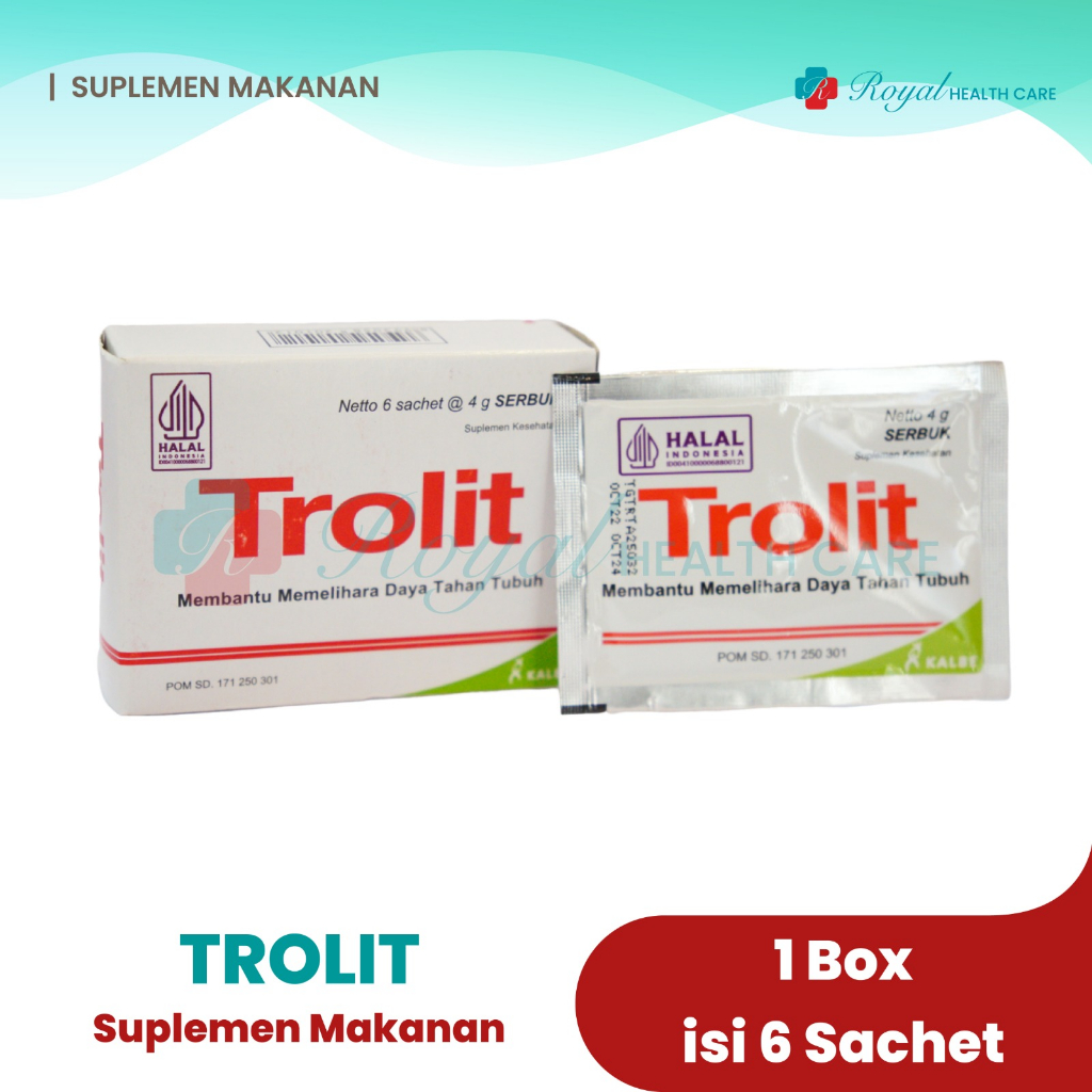 TROLIT SACHET Untuk Rehidrasi, Membantu Terapi DBD &amp; Diare