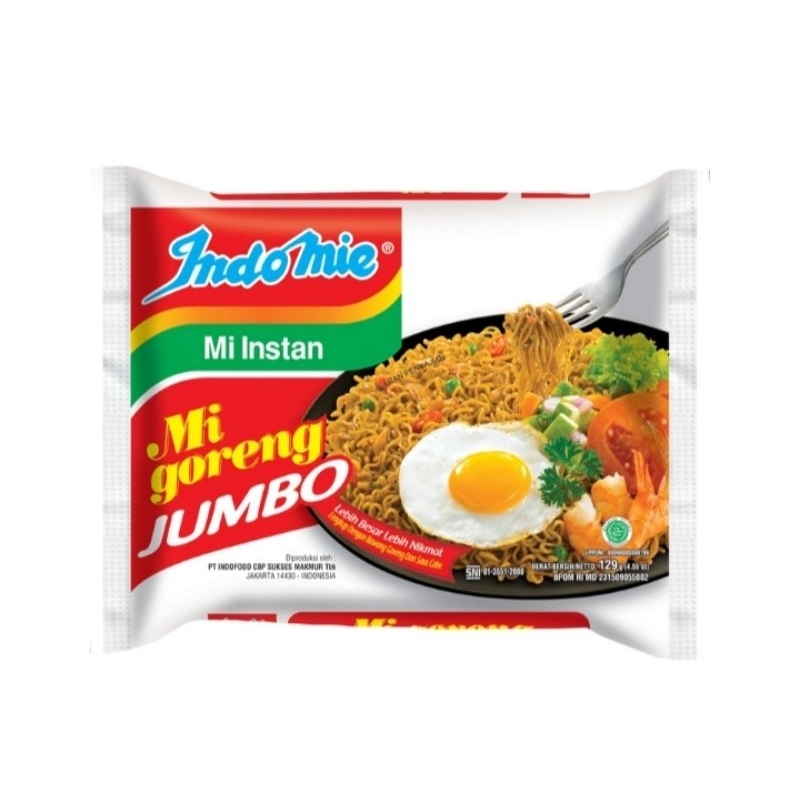 indomie mie instan goreng jumbo 129g