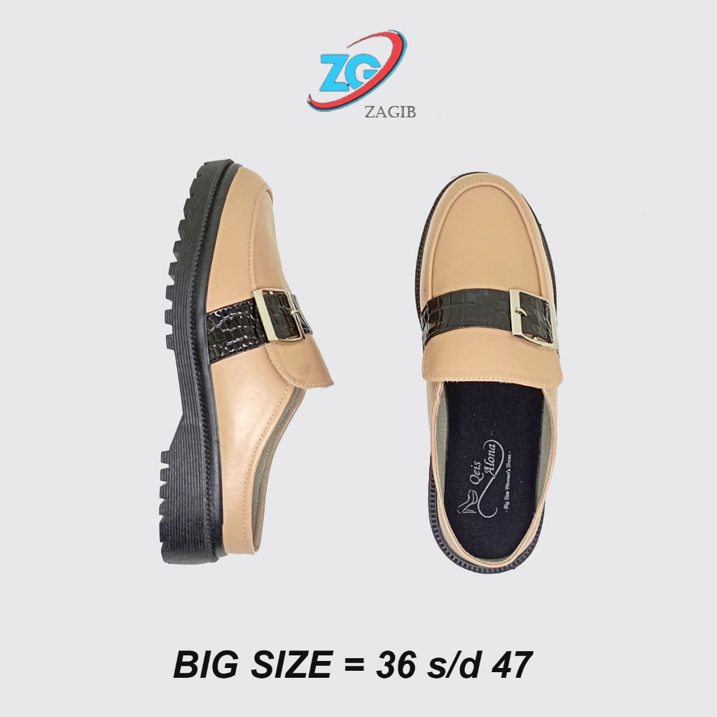 MULES SLIP ON DOCMART MOCCA - Sepatu Sandal Wanita Ukuran Besar Super Jumbo Big Size
