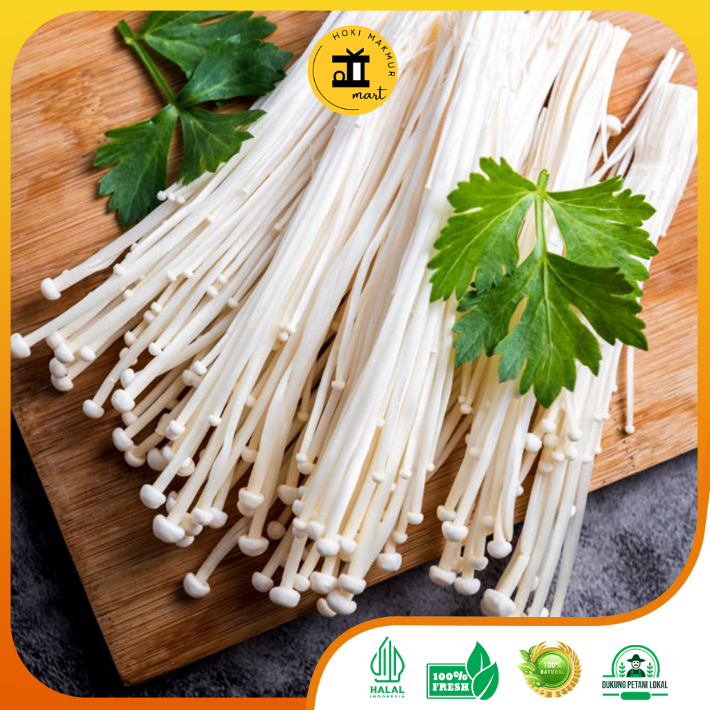 

JAMUR ENOKI 1 PACK 100 GR