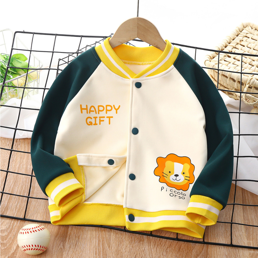 Cherry COD Jaket Baseball Anak Kualitas Premium / Jaket Anak Laki Laki / Jaket Anak Perempuan / Jaket Bayi JK02