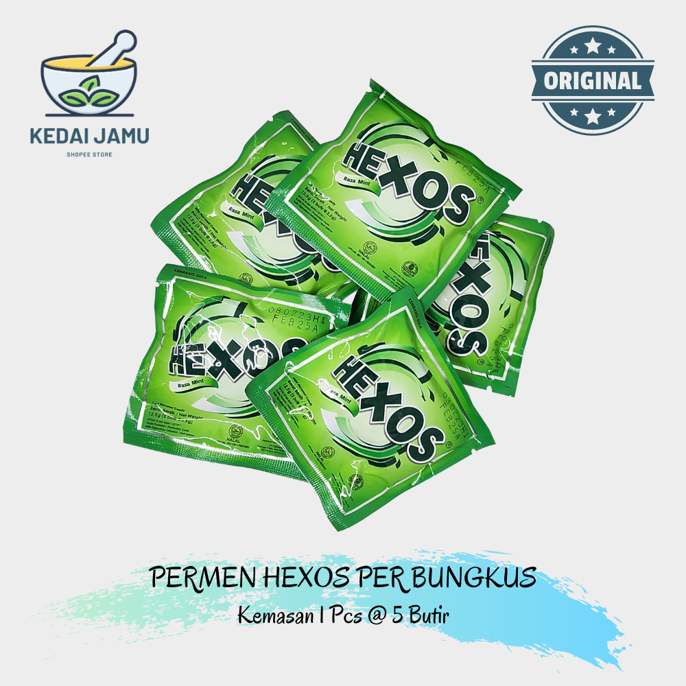 

Hexos Permen Pelega Tenggorokan 1 Sachet isi 5 butir