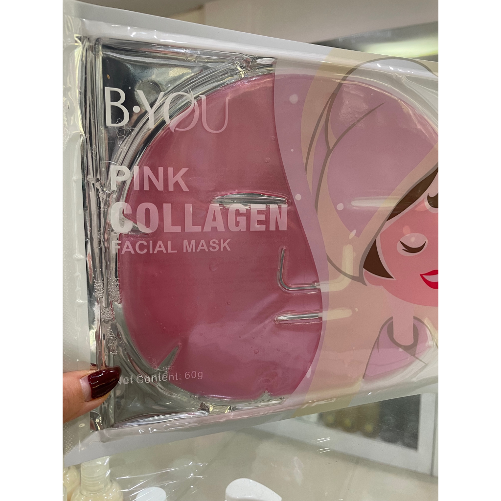 BYOU Collagen Crystal Mask Series Pink Collagen Facial Mask