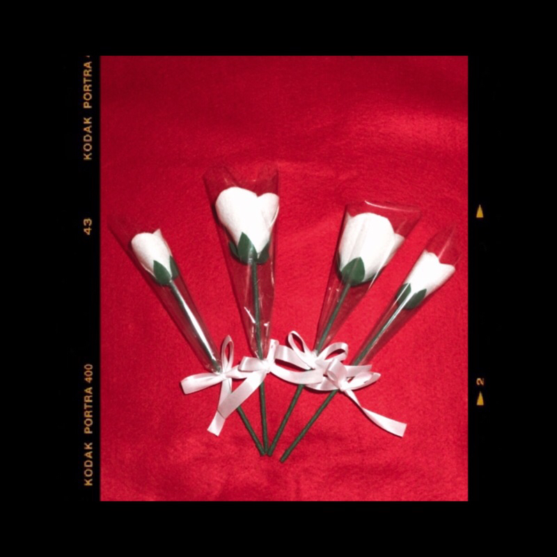 Bunga Tangkai Mawar Putih/Bunga Hias/Bunga Mawar Murah