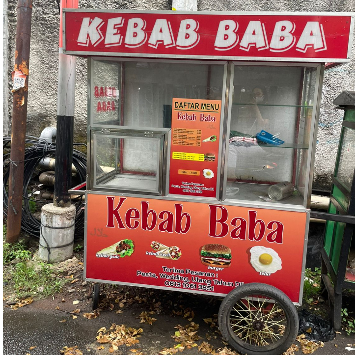 GEROBAK KEBAB FULL SET ALAT PANGGANGAN KEBAB MURAH