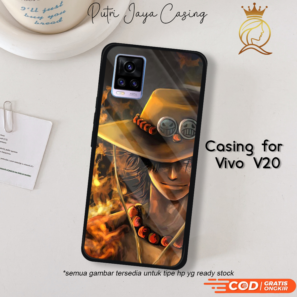 Casing Vivo V20 Terbaru AnimeLuffy09 Case V20 Hardcase Softcase Glossy Kesing Terlaris PutriJayaCase
