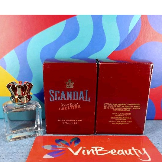 Miniatur Parfum OriginaL JPG ScandaL EDT Pour Homme 7 ml Murah