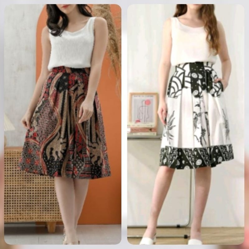 Rok Batik Wanita /Rok batik kantor modis 165