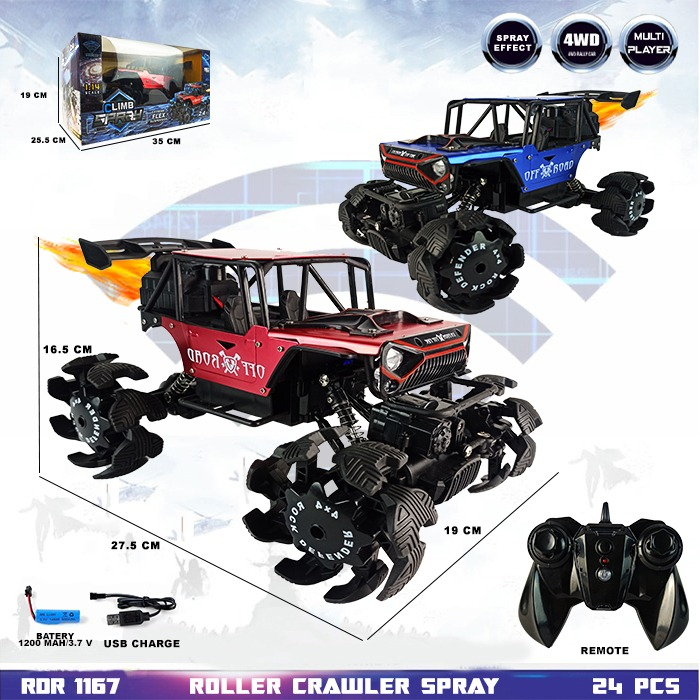 PROMO RC Rock Crawler Buggy Offroad Asap Mainan Anak Mobil Remote Control Radio Control Off Road Gun