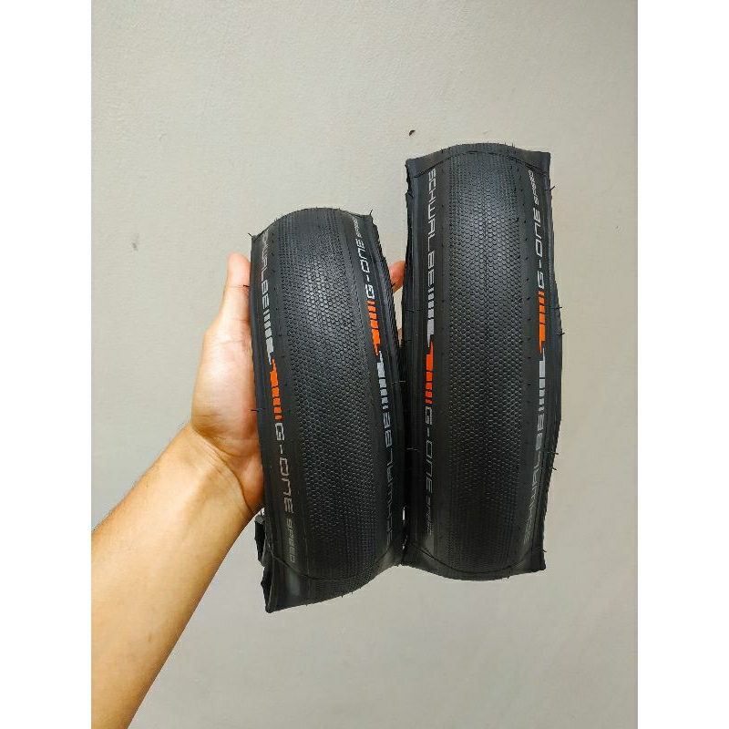 Ban luar Schwalbe G-One Speed 20 inch 20 murni 406 not one tanwall sepeda lipat