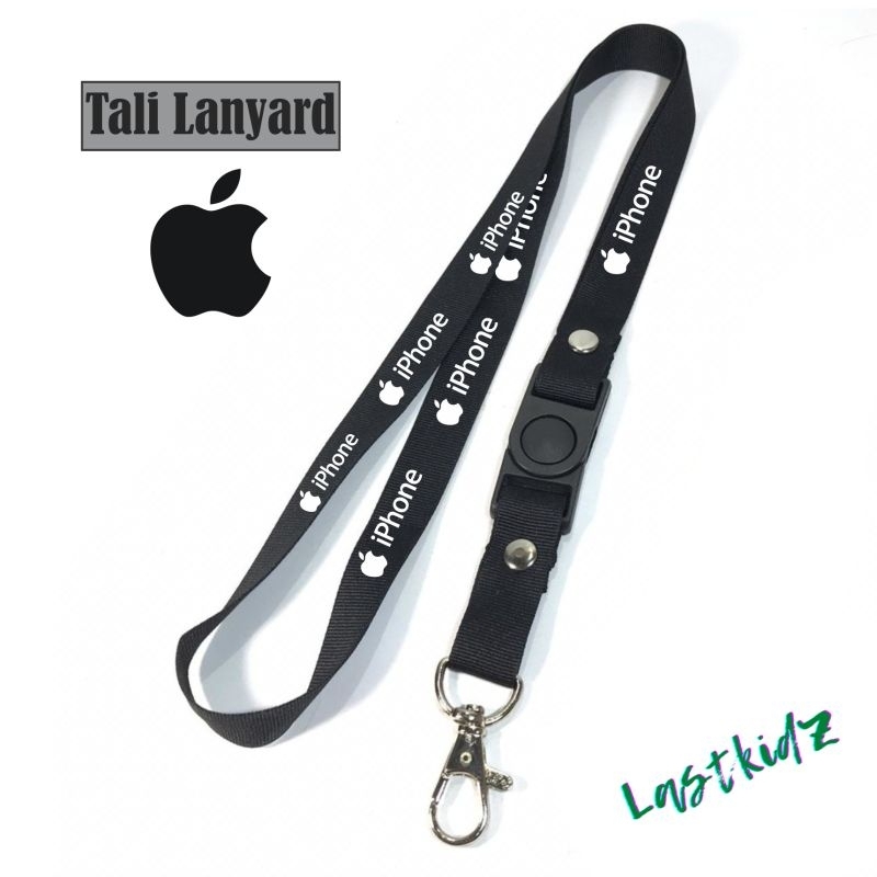 

Lanyard IPHONE / APPLE tali lanyard INTERNATIONAL BRAND gantungan kunci name tag id card kartu nama / lanyard podss vapee iPhone handphone gantungan / bisa cod lanyard best seller lanyard hitam lanyard murah aipon case tali lucu