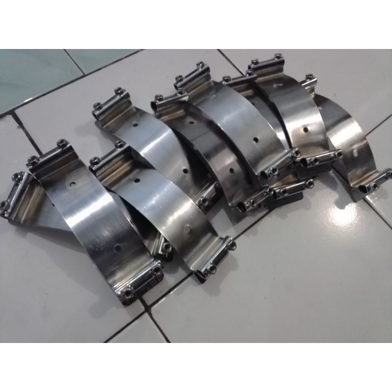 klem besi cantolan harnes fiber marching drum band
