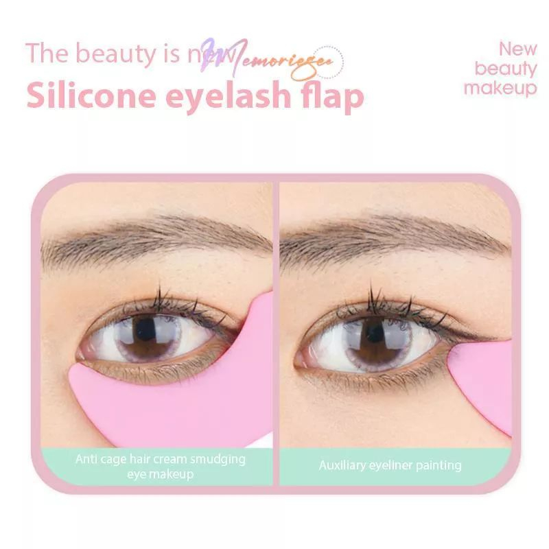 ASK - Silikon Aplikator Maskara Serbaguna 3 in 1 Alat Bantu Makeup Eyeliner / Mascara / Eyeshadow