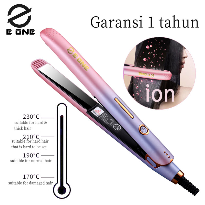 E ONE catokan rambut bagus tahan lama ori 2 in 1 catok rambut untuk smoothing - Garansi 1 tahun