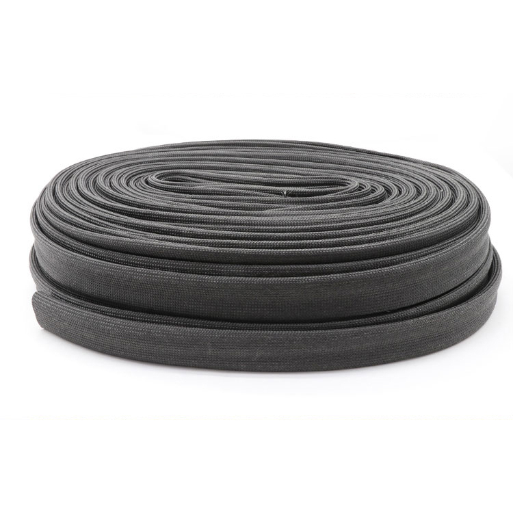 Pembungkus Kabel Listrik Fiberglass Flame Retardant 1 Meter - SK-99 - Black