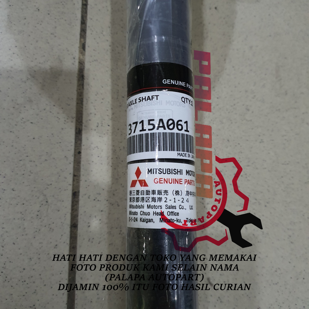AXLE SHAFT AS RODA BELAKANG MITSUBISHI TRITON 3715A061