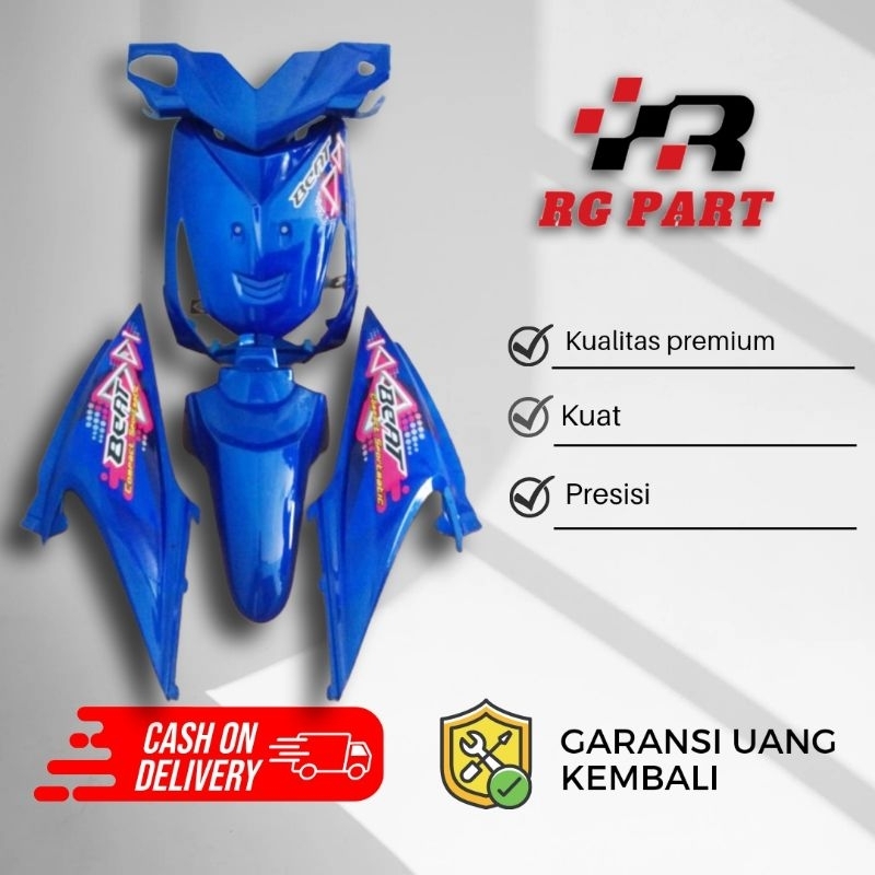 Full body halus beat karbu biru 2010 - 2012 plus stiker / full body beat karbu biru