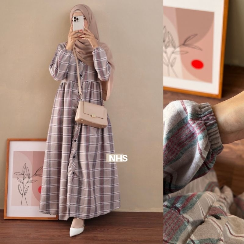 Belinda#1 gamis flanel jumbo xl xxl xxxl xxxxl