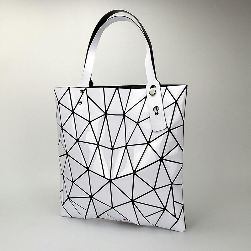 Tote Bag Women Tas Bahu / Jinjing Kulit PU Geometris Shoulder Bag 10198