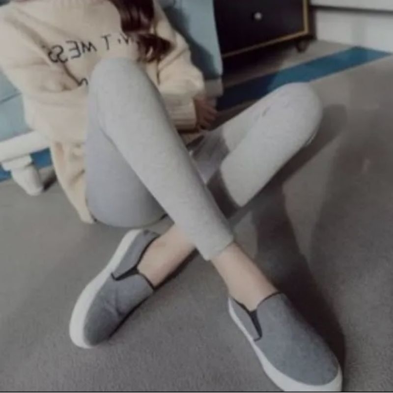 Favorit Legging Kaos Wanita Dewasa Panjang - Legging Wanita Kaos Tebal - Legging Wanita Tebal