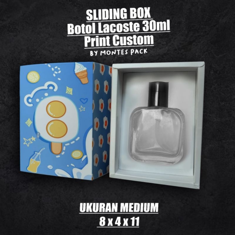 

BOX SLIDING CUSTOM PRINT / botol Laa coste 30ML / BOX SLIDE Custom Print