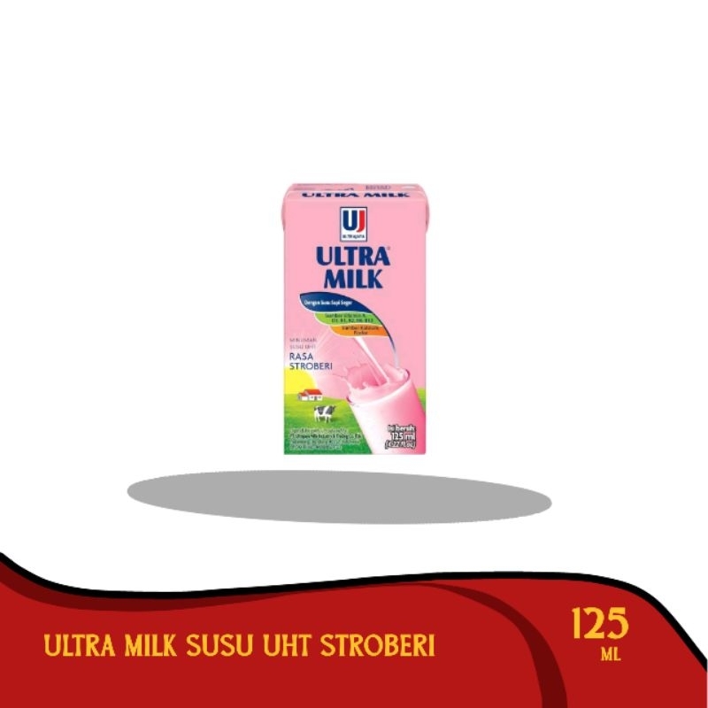 

ULTRA MILK Susu UHT Stroberi 125 ml
