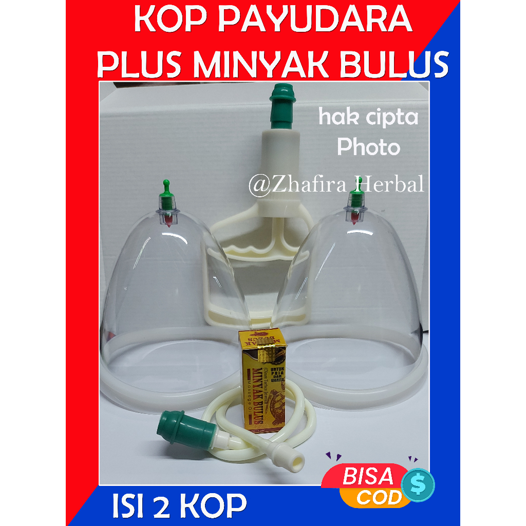 Alat Pembesar PAYUDARA Bonus Minyak BULUS / Kop PAYUDARA Bonus MINYAK BULUS