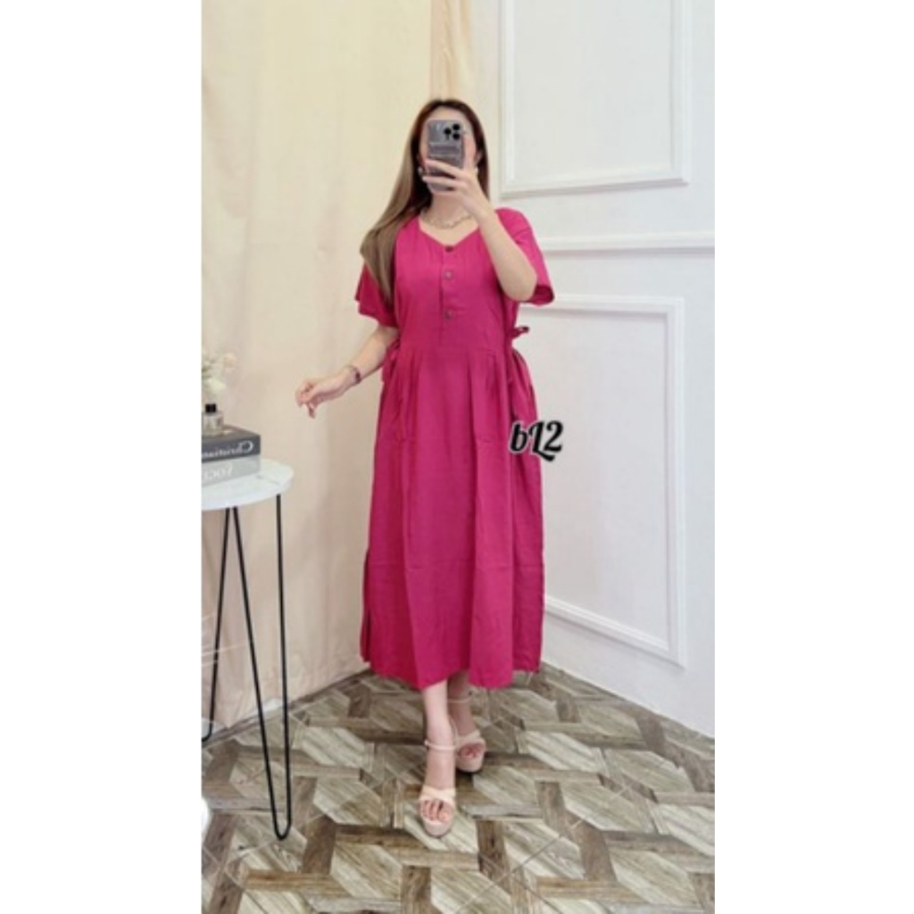 DASTER CIBI POLOS // DASTER WANITA // DRESS WANITA VIRAL // DASTER JUMBO LD 120 bahan rayon polos // BUSUI