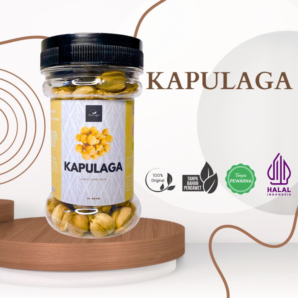 

KAPULAGA BIJI / White Cardamom Rempah Dapur dan Bumbu Masak Botol