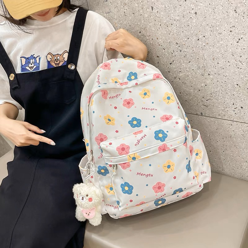 LITTLE DAISY | CANDICE Tas Ransel Wanita Import Premium Quallity / Kids Schoolbag Backpack / Trendy Backpack Sekolah Perempuan Stylish Tas Punggung Multifungsi