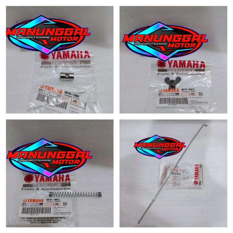 Kawat tiang rem belakang spring per pin nut mur wing Vega ZR Jupiter Z robot Z1 5D9-F7231-00 90501-1