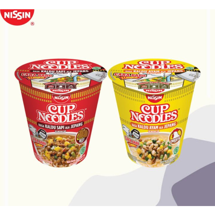 

Nissin Cup Noodles Instant Rasa Kaldu Sapi / Ayam Instant 66 gram