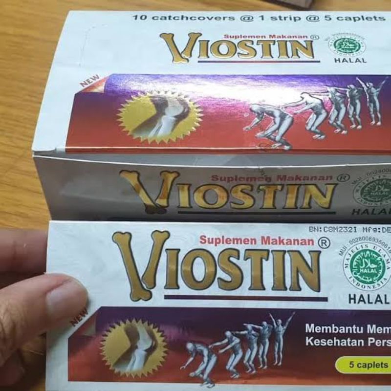 Viostin DS Vitamin Sendi Strip '5 Kaplet PRODUK BPOM-ORIGINAL