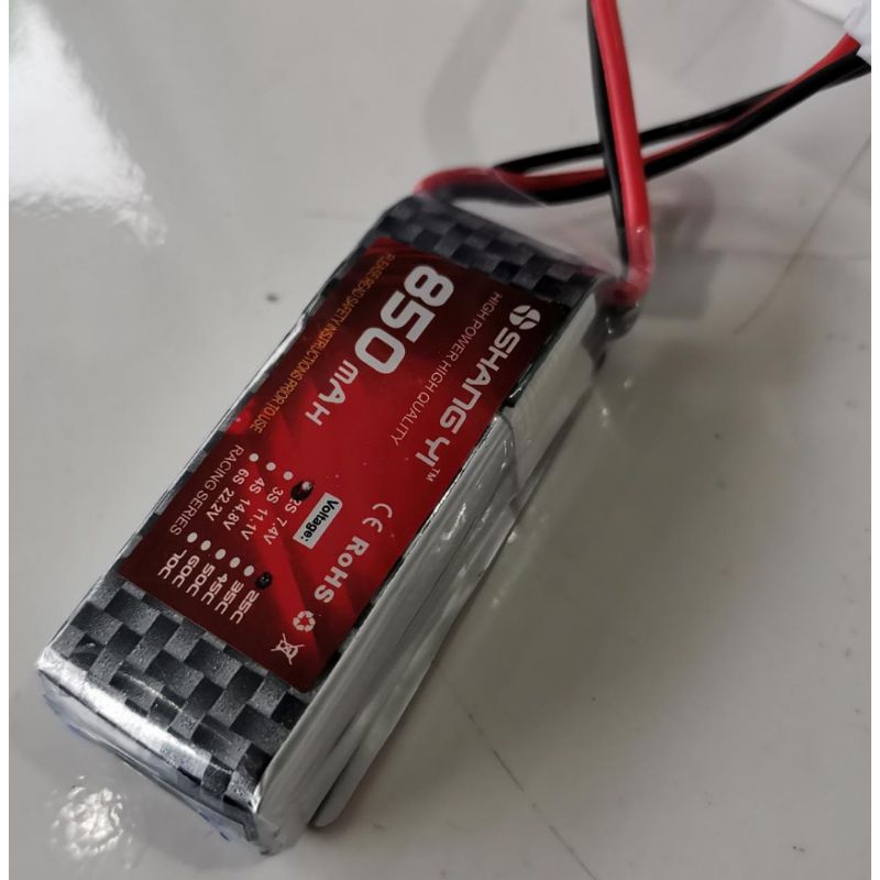 Baterai Lipo battery 2S 7.4V 7.4Volt 850mAh RC car Robot Drone