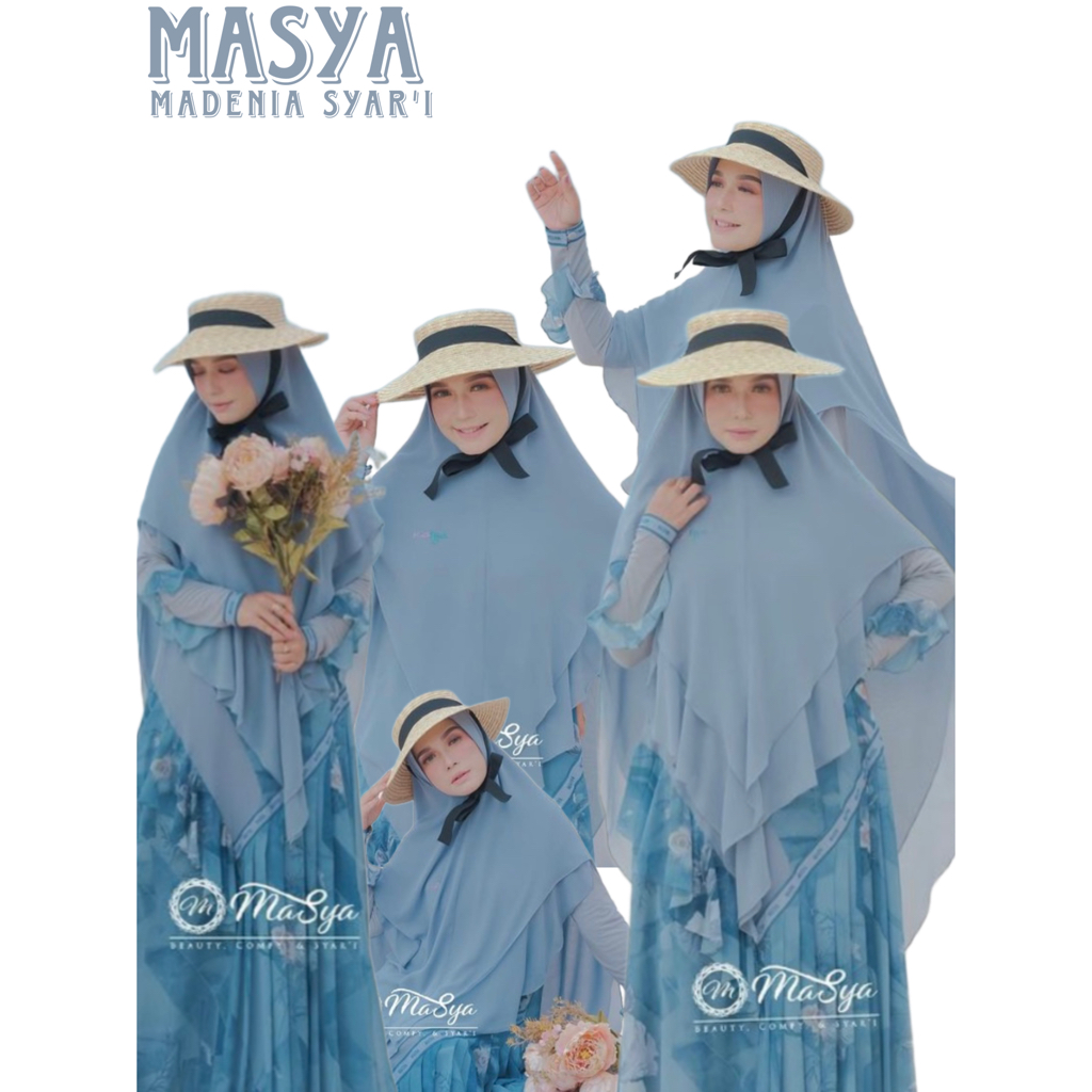 Masya / Peaceful Series / Baju Set Syari / Dress Syari