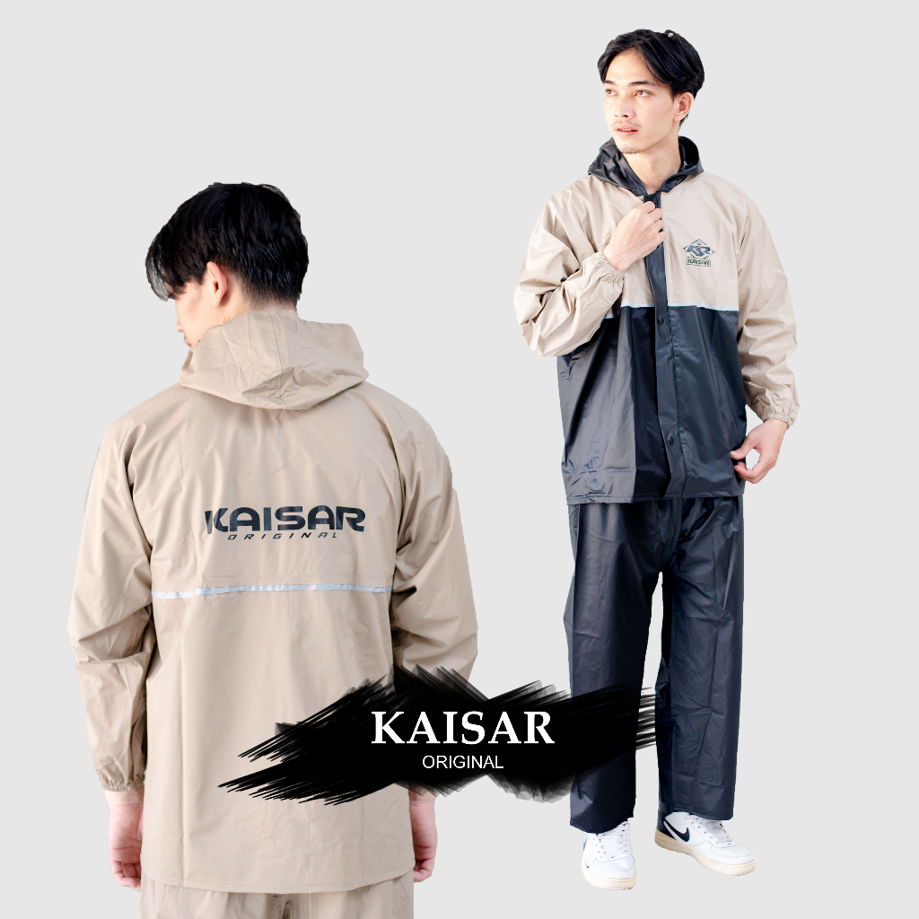 Jas Hujan Rain Coat Mantel Kaisar Pria dan Wanita Kaisar Kuat Tebal dan Anti Rembes Original