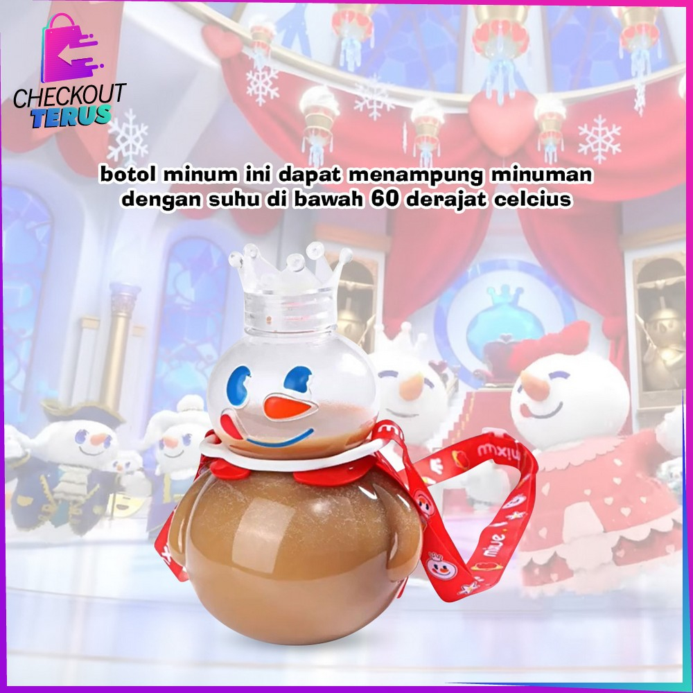 CT C889 Botol Minum Anak Tumbler Mixue 700ML Motif Karakter Snow King dengan Sedotan Food Grade Tempat Minum Mixue Tumblr BPA FREE