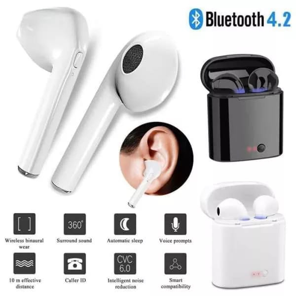 Earphone Headset Bluetooth Tanpa Kabel Wireless